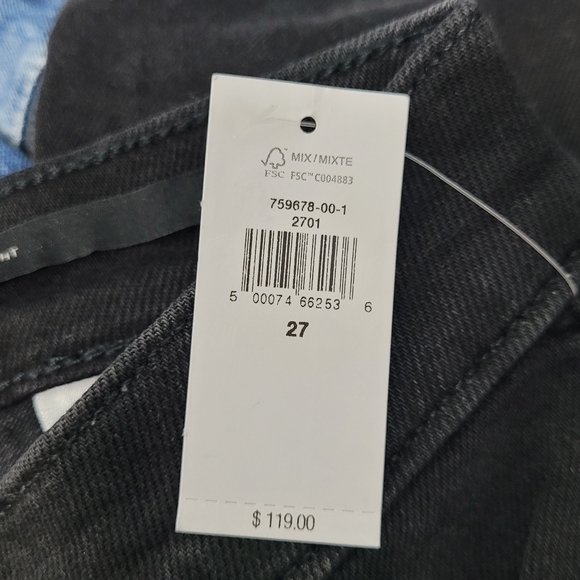 Banana Republic Black Staight Leg Jeans - Picture 4 of 7